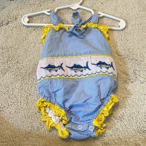 Lures and Lace smocked bubble